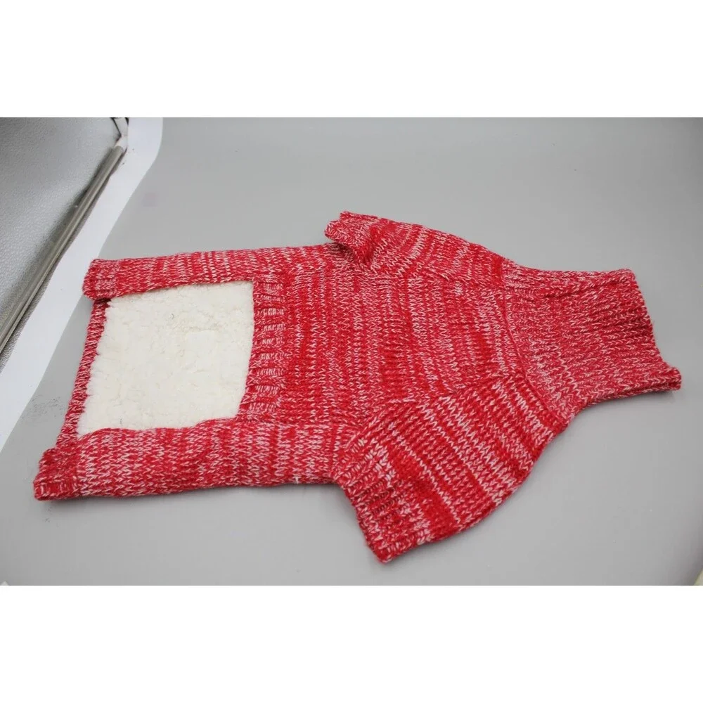 Cooltail Dog Sweater Size MEDIUM Red Knit Jacket Winter Holiday Christmas NICE